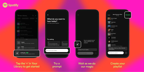 Spotify recommending music with AI